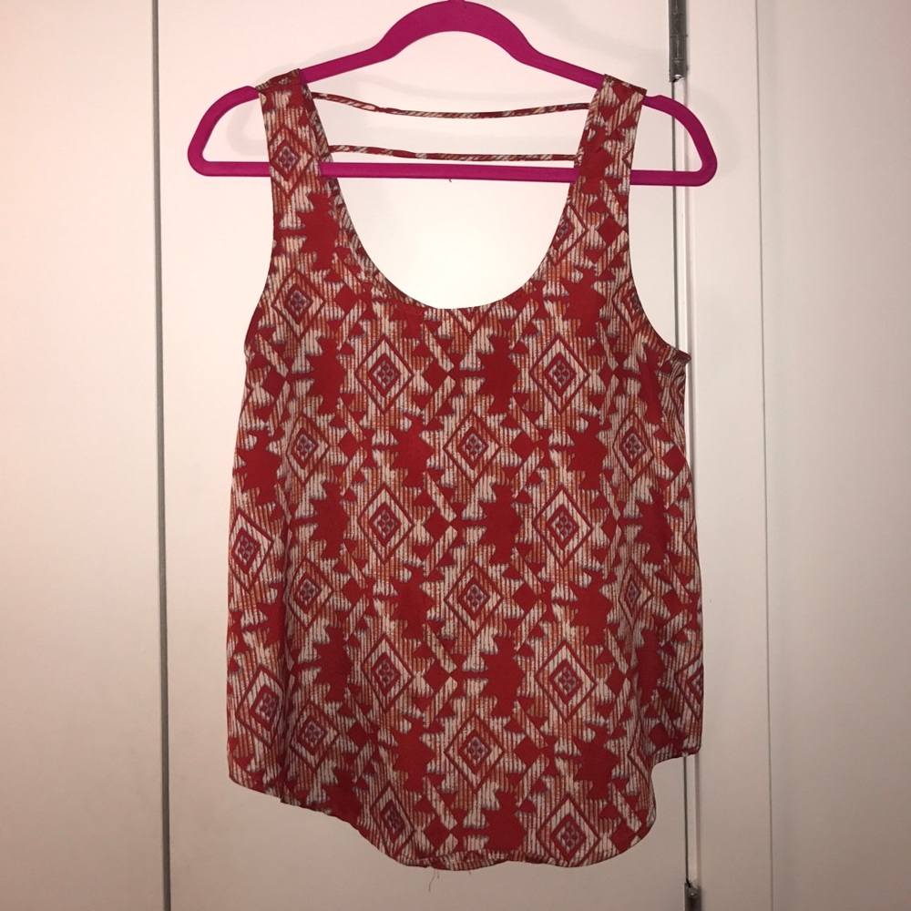 Aztec Red Summer Top