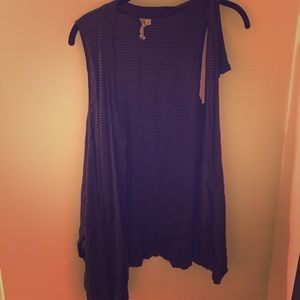 Trendy button up sweater vest