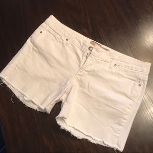 Paige jimmy jimmy white denim cuttoffs size 31