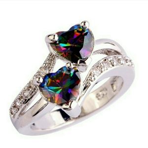 Topaz & diamond ring