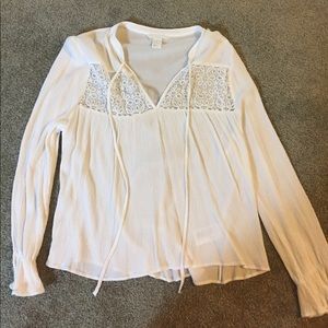 White peasant top