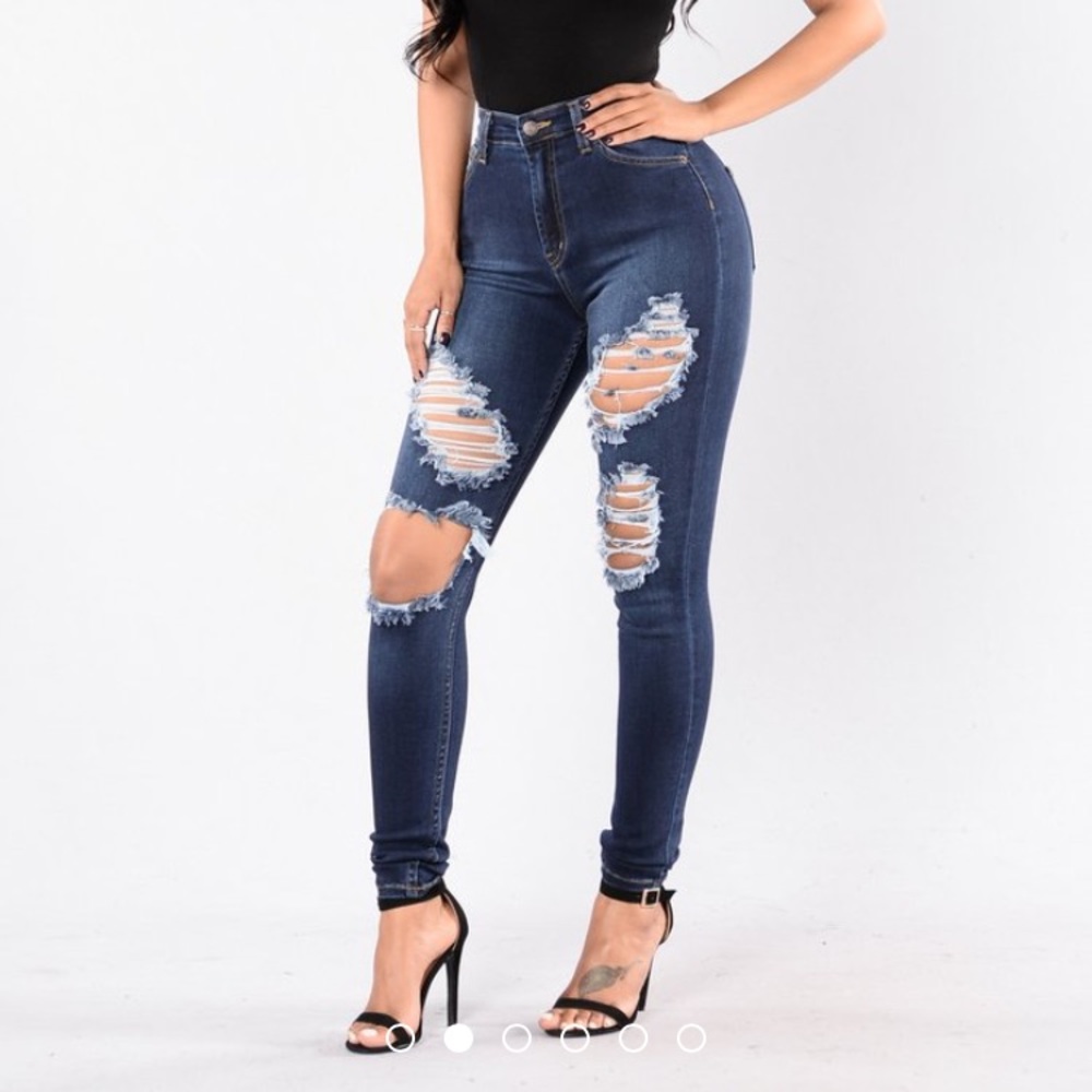 Fashion Nova Distressed Jeans