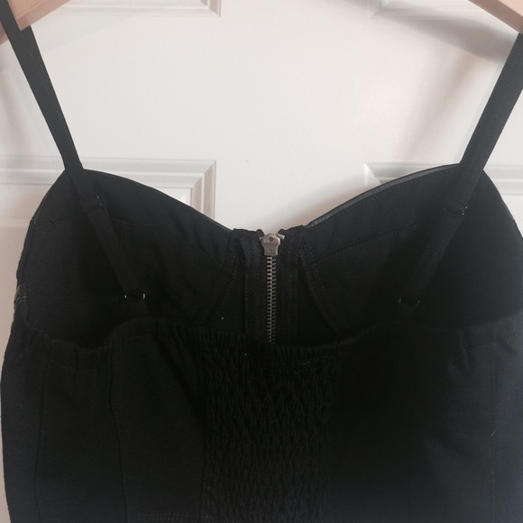 LUSH Faux Leather Crop Top - Picture 3 of 5