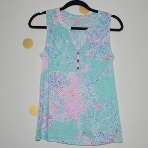 Lilly Pulitzer sleeveless Essie top