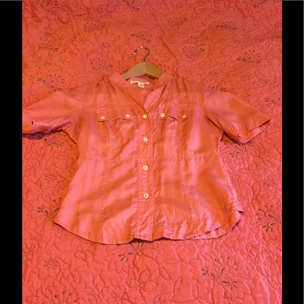 Banana Republic Pink Blouse, 100% Silk