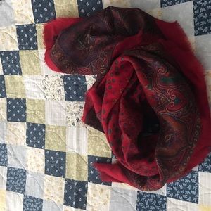 Red Pattern Scarf