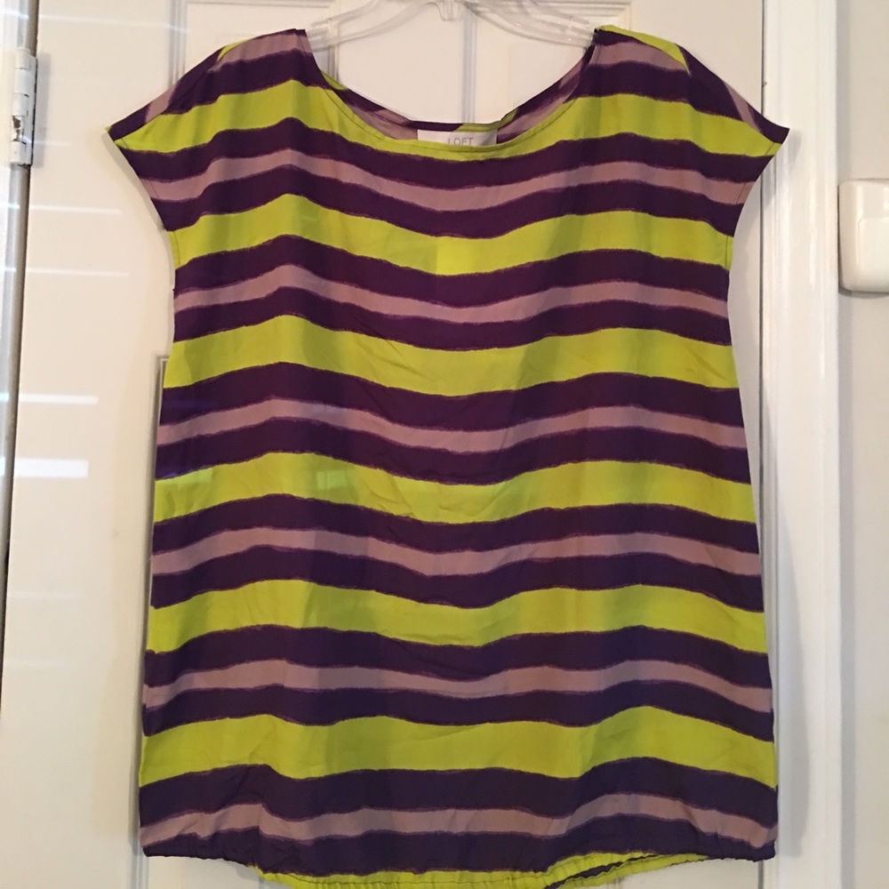 Loft Sleeveless Striped Top
