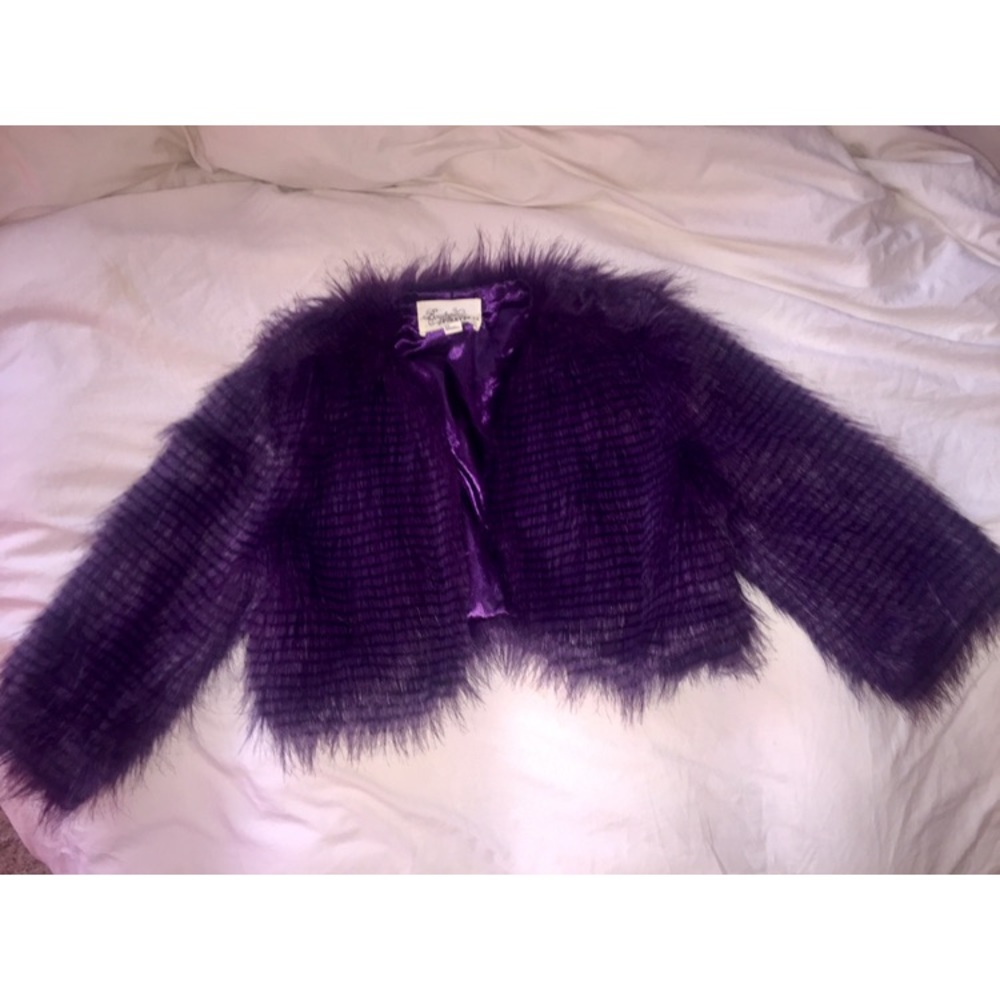 Faux fur cropped Balero