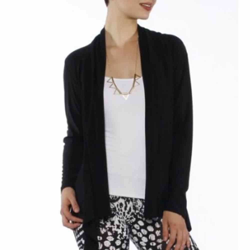 Black Open Front Jacket
