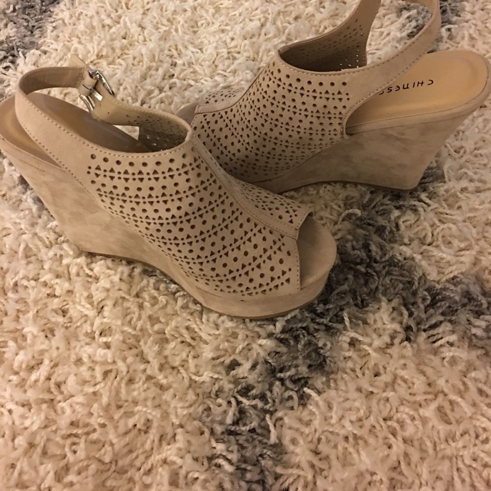 Chinese Laundry Suede Wedges