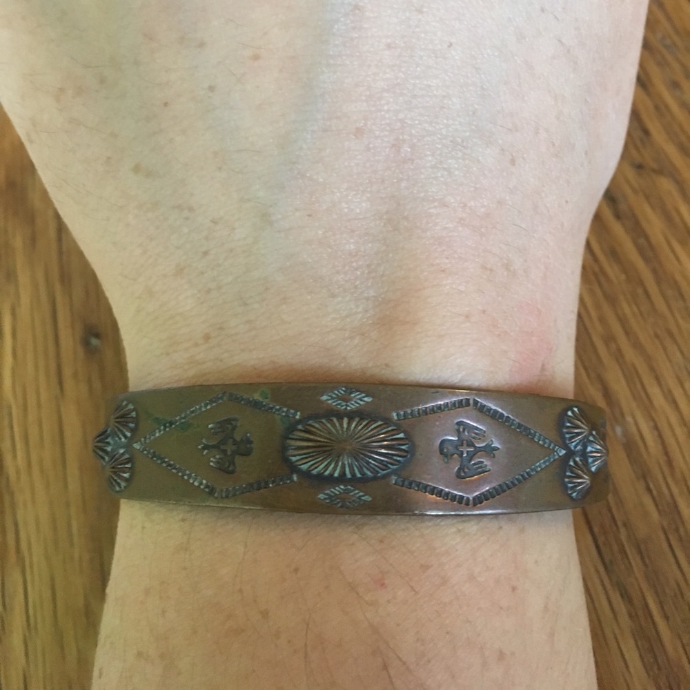 Vintage copper cuff