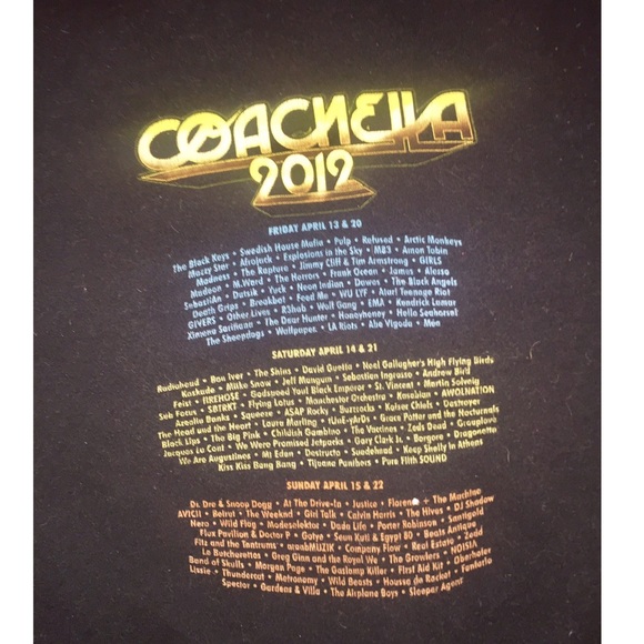 2012 Coachella zip up jacket - Picture 2 of 2