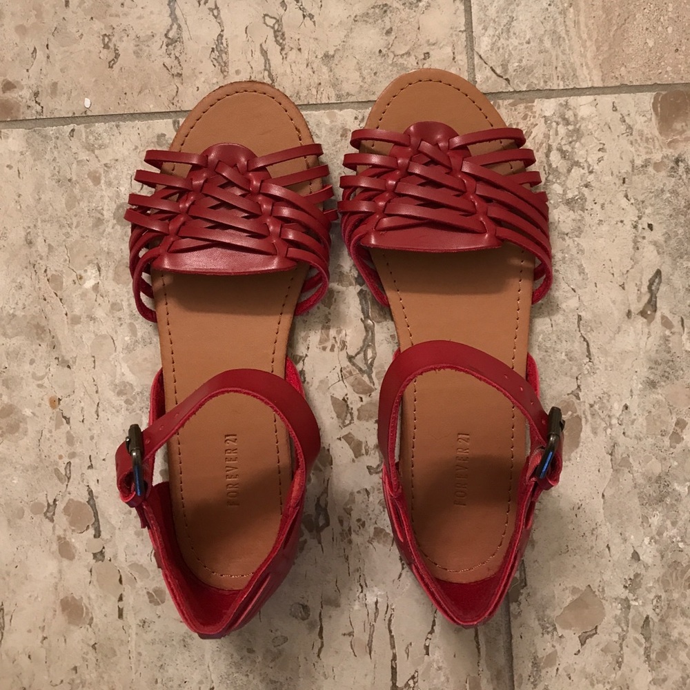 Red Forever 21 sandals