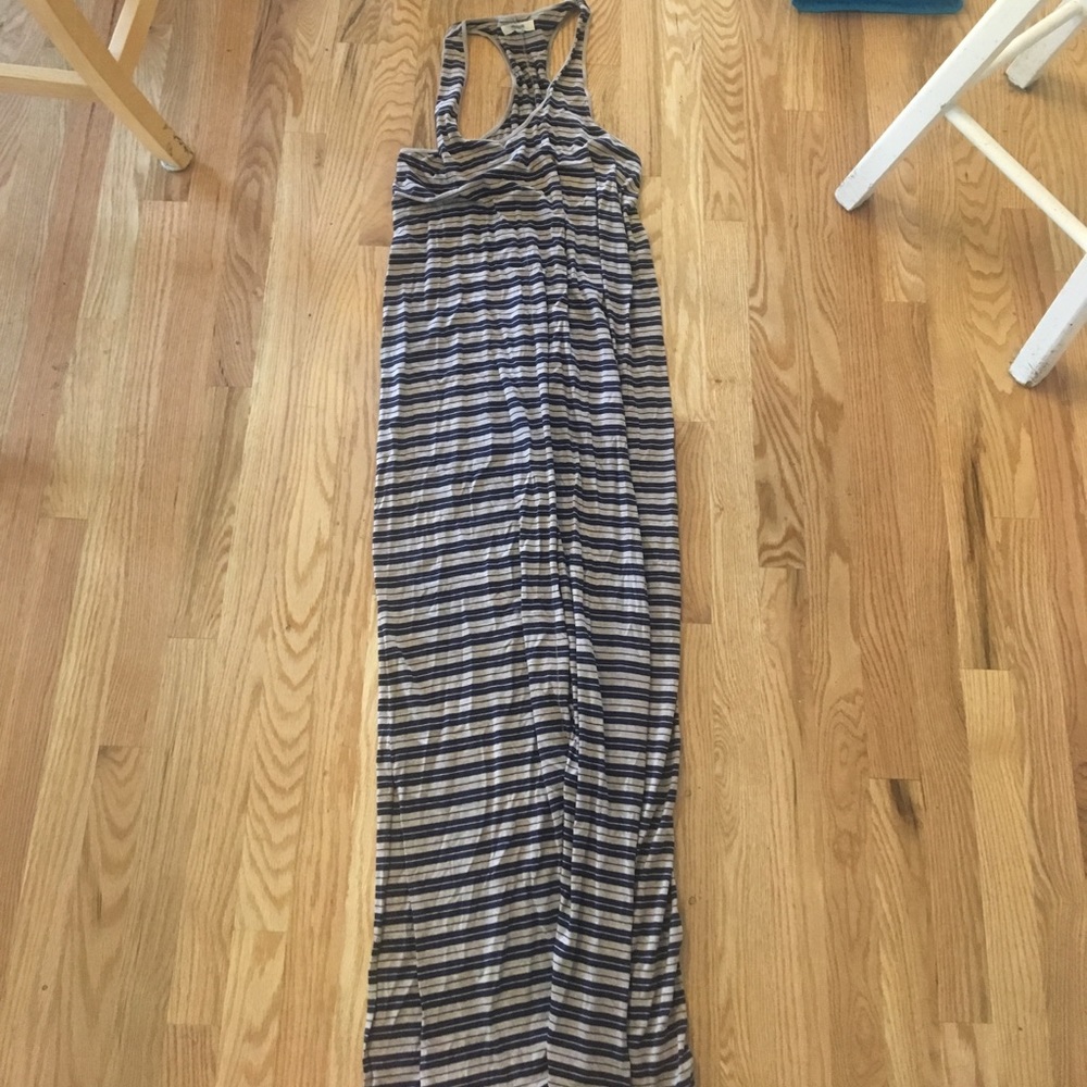 Madewell striped maxi dress
