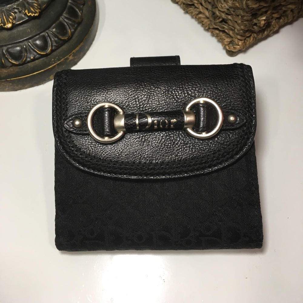 ❌SOLD❌Dior Leather Monogrammed Wallet