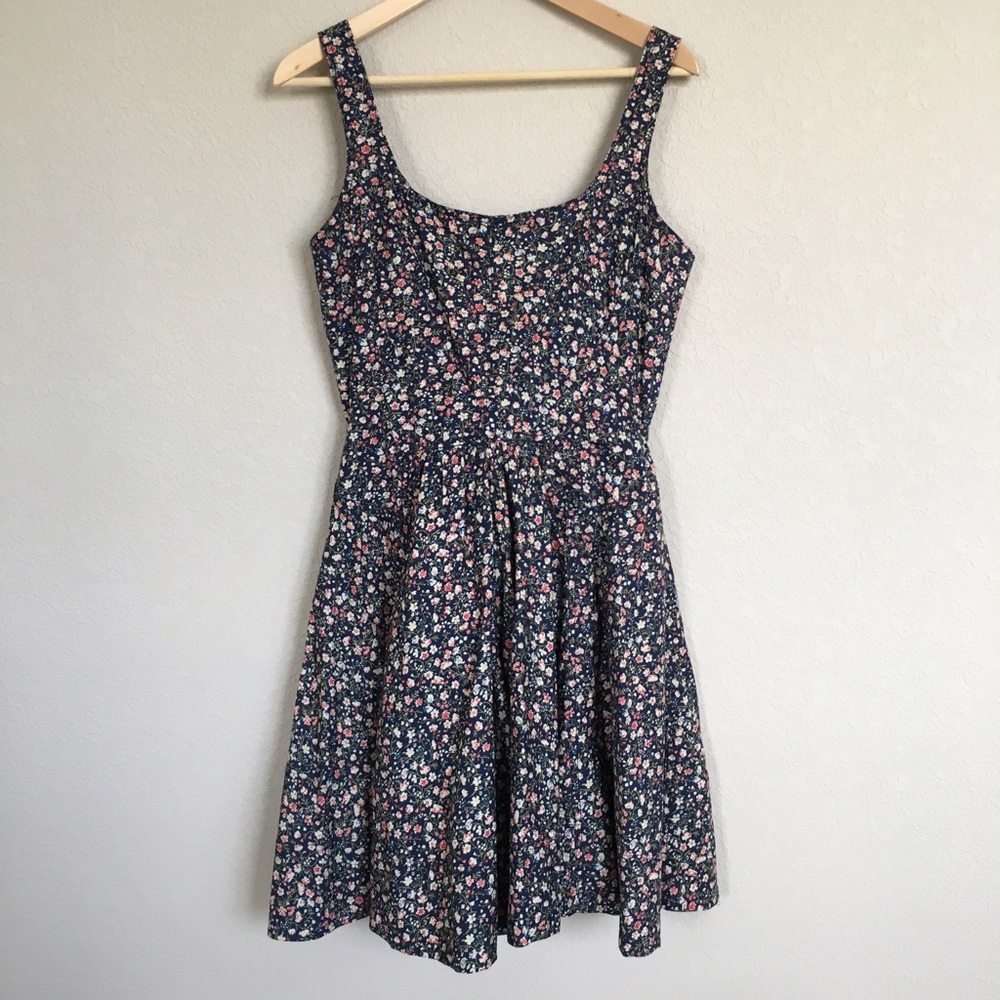Navy Floral Summer Sundress