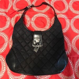 Burberry Black Quilted Hobo Bag
