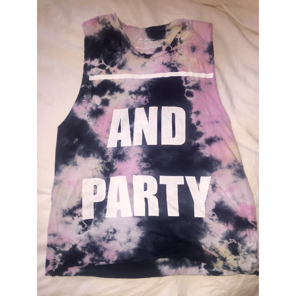 Unique custom Tie dye muscle tee