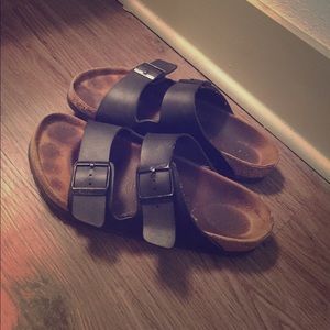 size 9 black birkenstocks