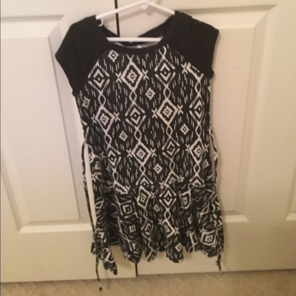 Black and white Diamond dress