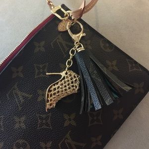 Tassel Charm made from authentic Louis Vuitton
