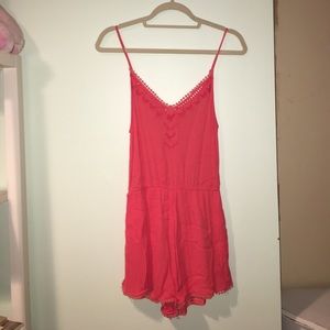 LUSH Coral Romper