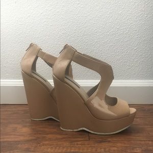 Forever 21 Nude Wedges