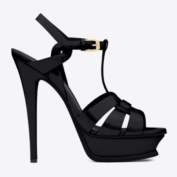 Saint Laurent Shoes - YSL BRAND NEW TRIBUTE 105 SANDAL PATENT LEATHER