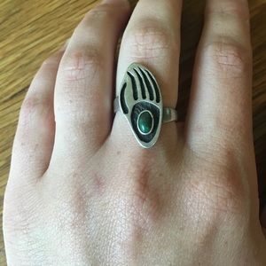 Vintage bear claw ring