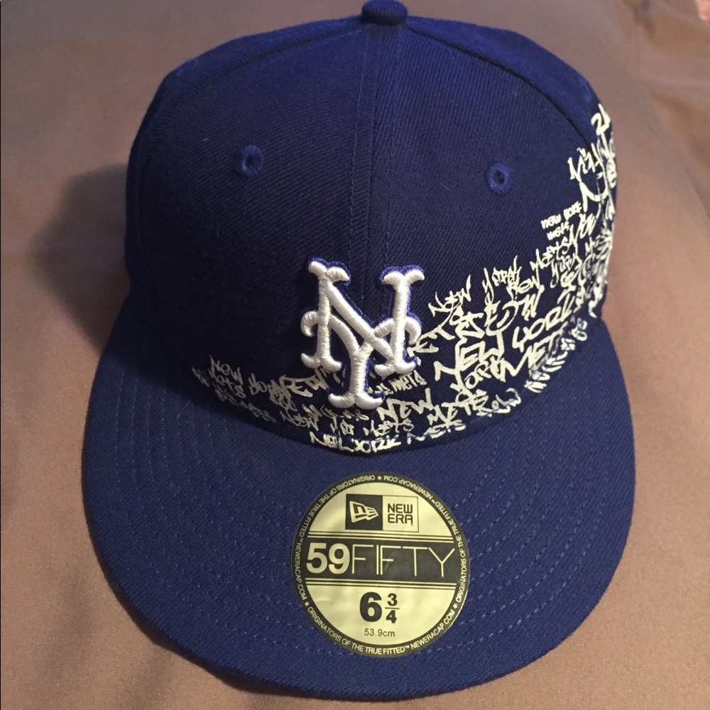 NY METS Flat Brim Hat