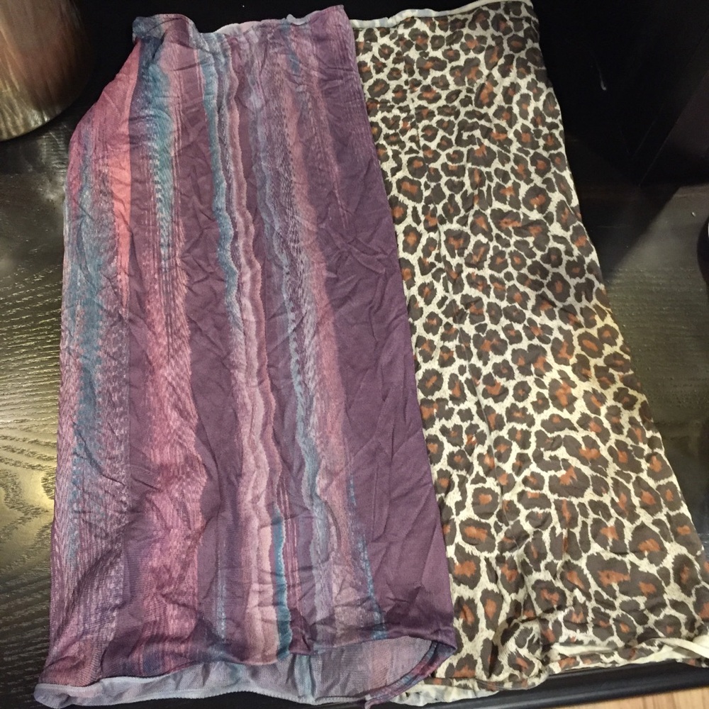 Bundle of oversized headbands/scarfs