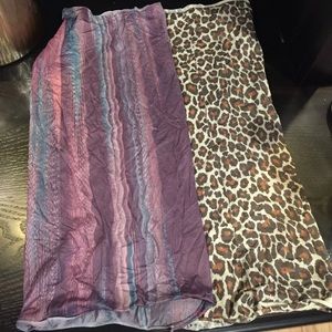 Bundle of oversized headbands/scarfs