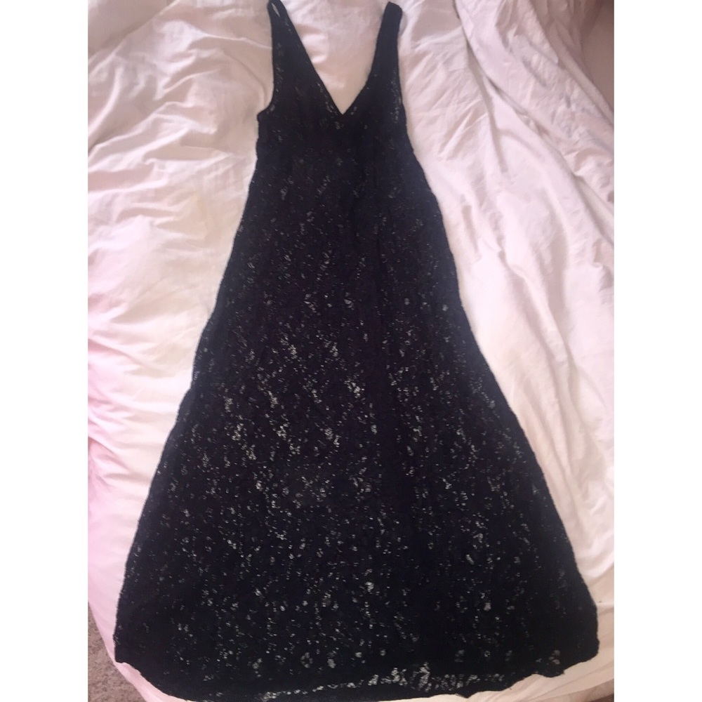 Black Lace see-through dress