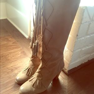Plenty by Tracy Reese zip back lace up tall boot