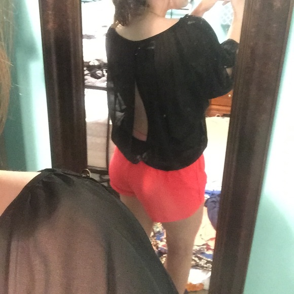 Sexy see through cold shoulder blouse! - Picture 3 of 4