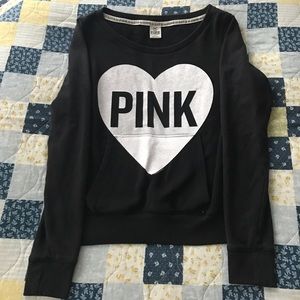 Pink Victoria Sweater Black and White