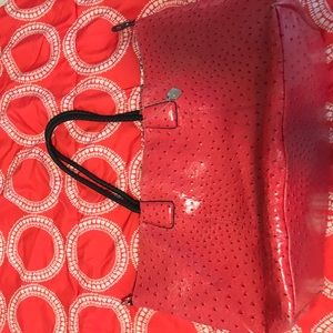 Red Orange Extra Large Big Buddha Bag