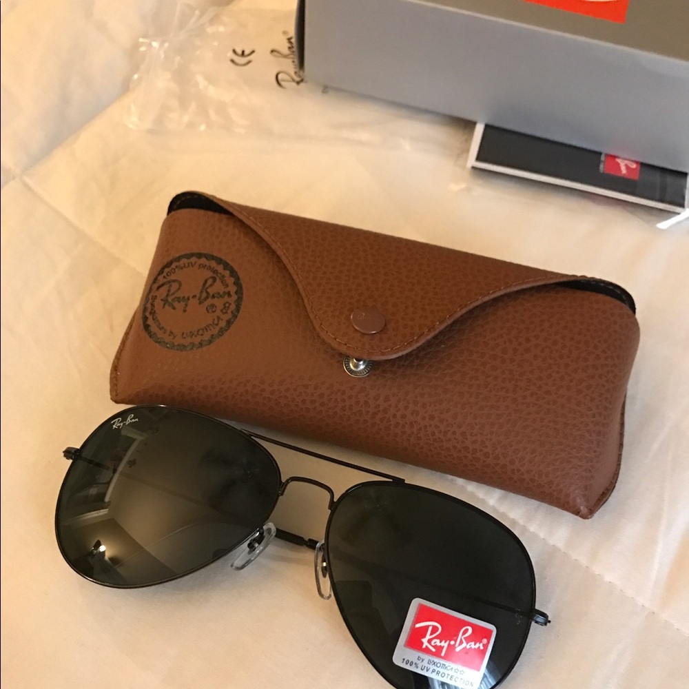 Rayban Aviator Black Lens 62mm