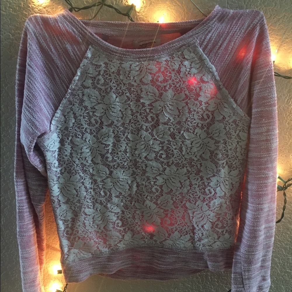 Pink Lace Sweater