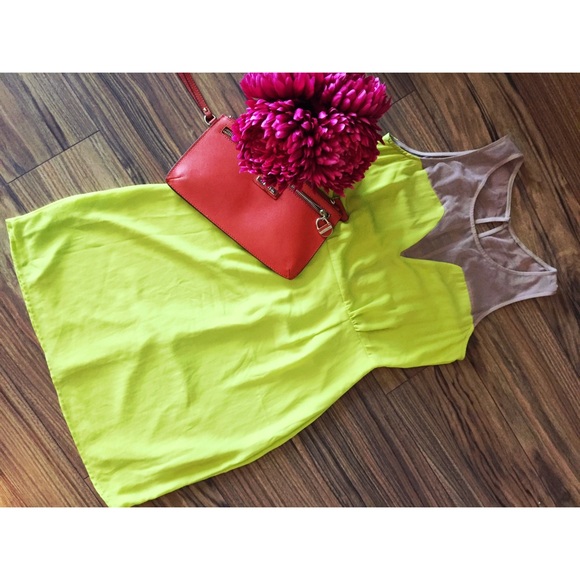 Neon Green Party Dress - Picture 1 of 1