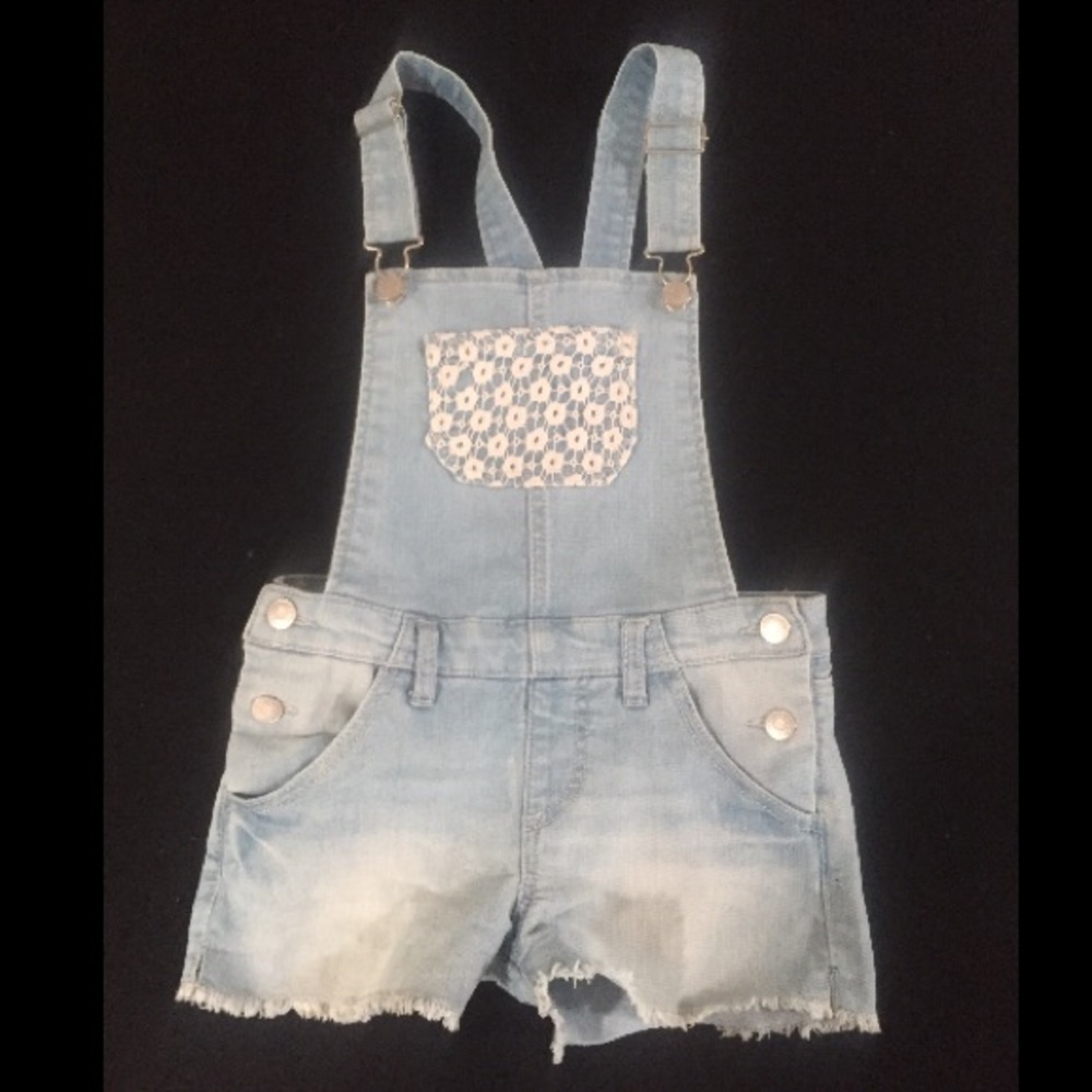 Denim girls overalls, size S girls