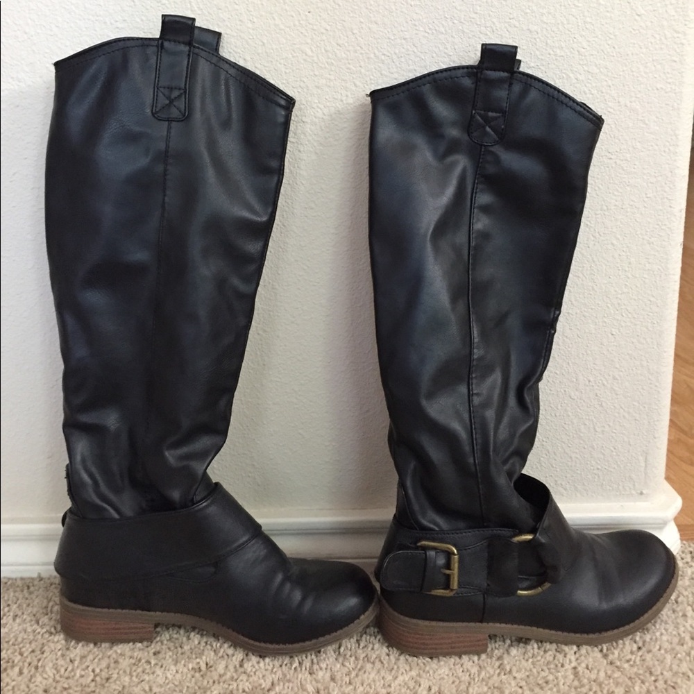 Target Faux Leather Riding Boots