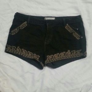 Free people black shorts sz 27