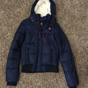 American Eagle Puffy Jacket (navy)