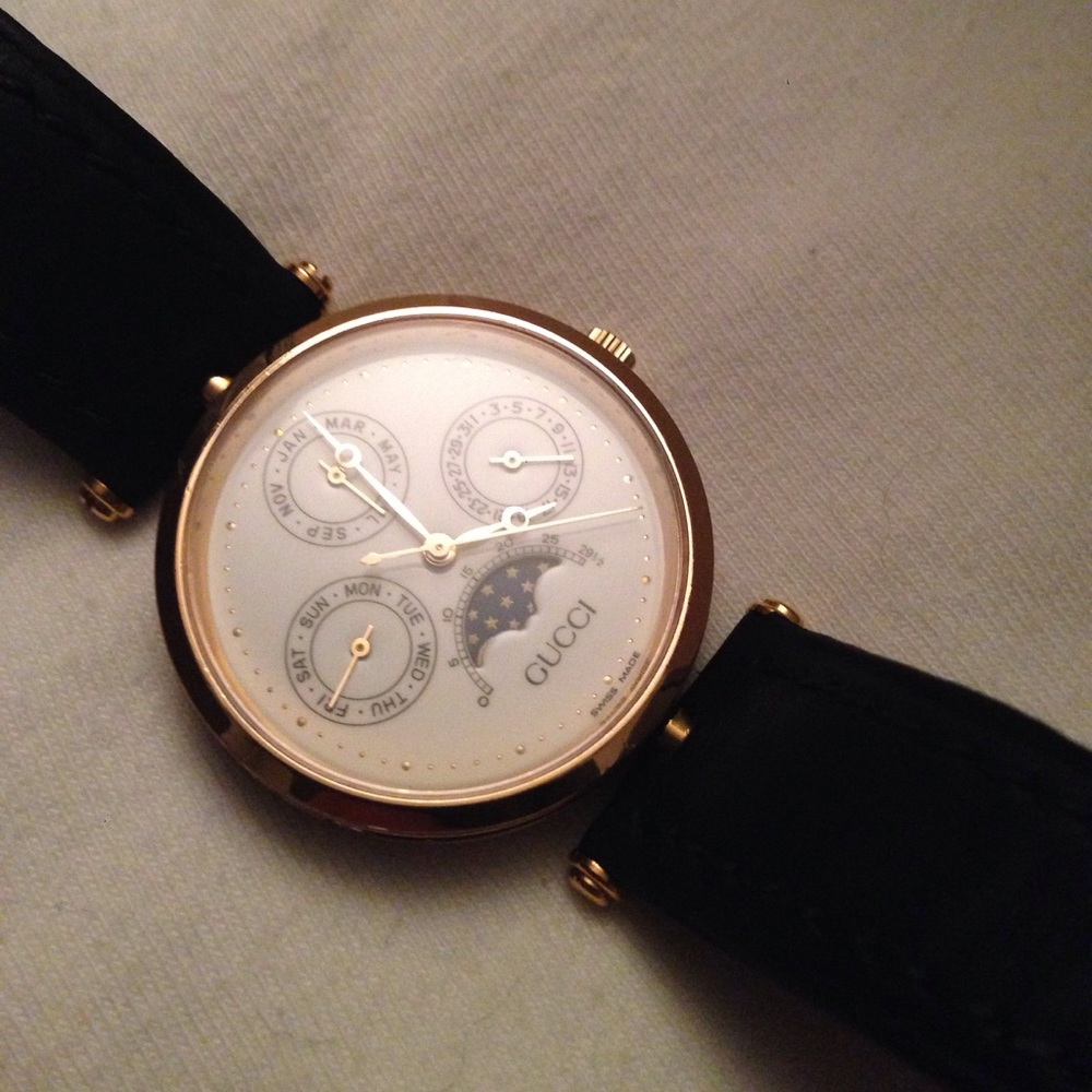 Gucci tripple-date moonphase watch