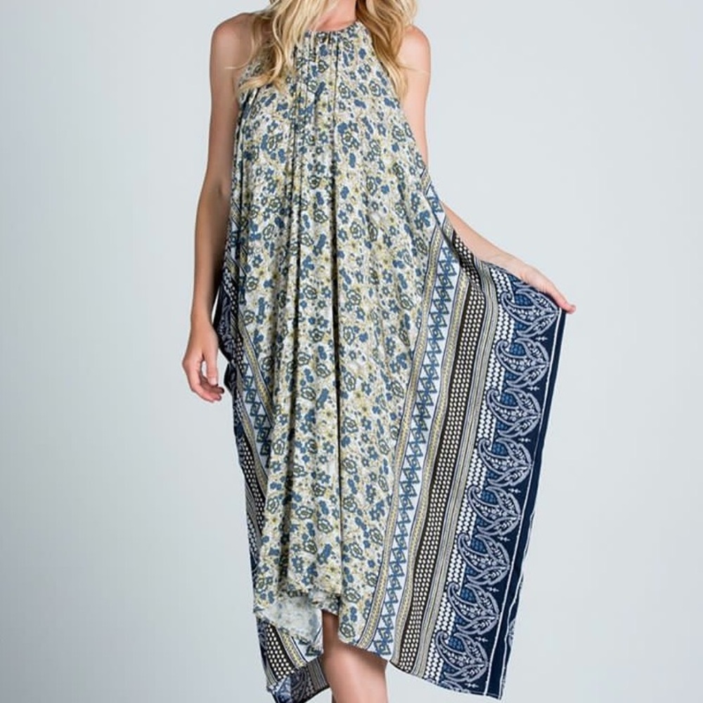 Paisley Halter Dress