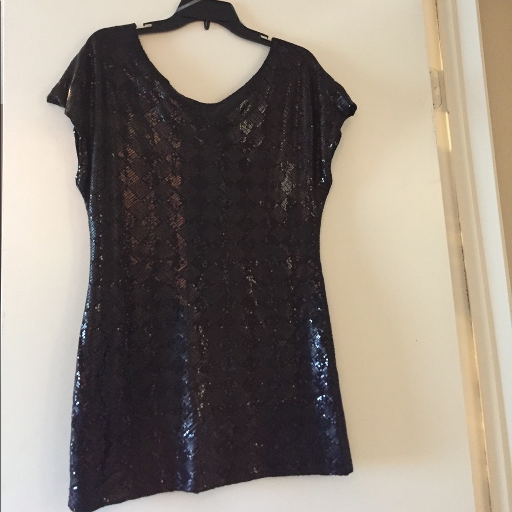Guess by Marciano Black Sequin Dress