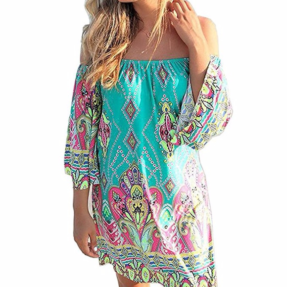 Print Summer Dress - Picture 2 of 2