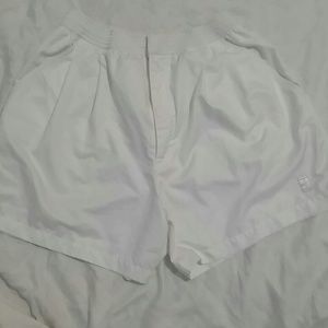 White Nike womens shorts sz L