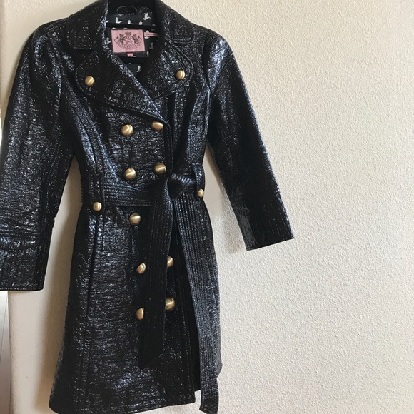 Juicy Couture Jackets & Blazers - Juicy Couture Black Trench Coat